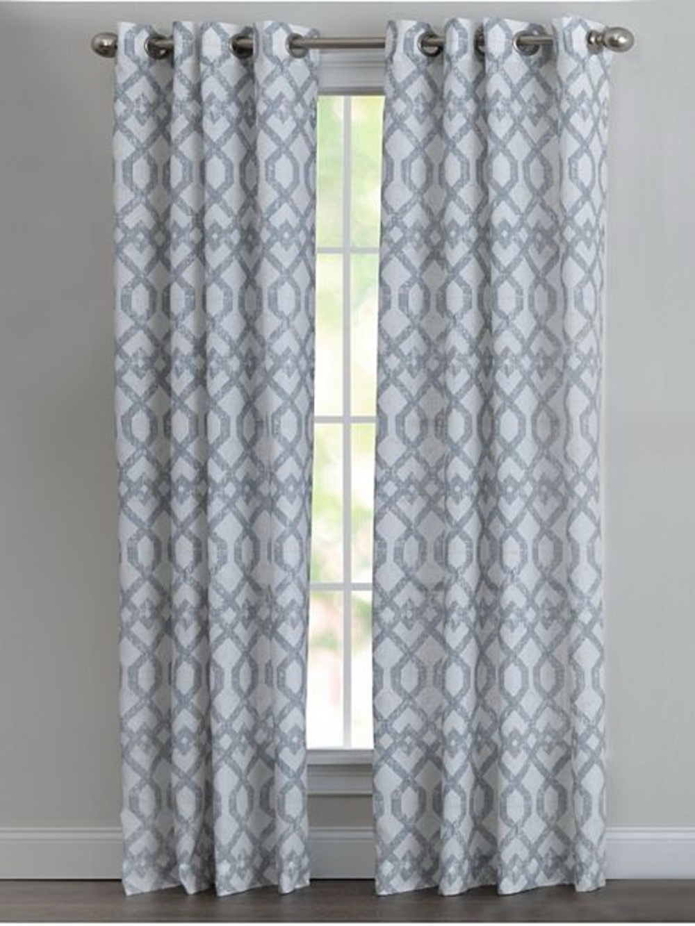 TWO Corona Curtain Walton Window Curtain Panel Indigo Blue 50x84 NEW Set Of 2